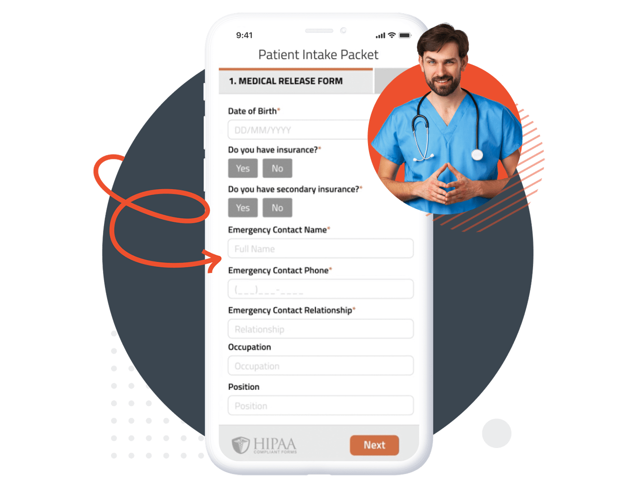 Conditional Logic HIPAA Compliant Forms
