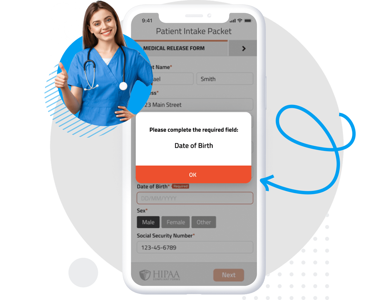 Conditional Logic HIPAA Compliant Forms