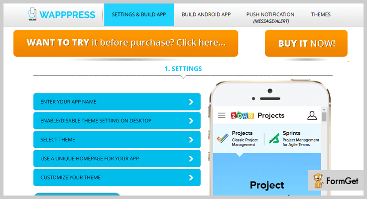 Wordpress can help you out with the last item, thanks to a wide assortment of powerful plugins. 7 Wordpress Mobile App Plugins Free And Paid Formget