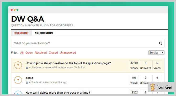 The best part of using this plugin is it . 7 Best Forum Wordpress Plugins Free And Paid Formget