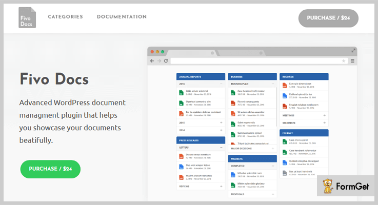 Perfect for adsense, amazon, ad manager dfp ads, rotating banners or any other ads. 5+ Document Management WordPress Plugins (Free and Paid) | FormGet