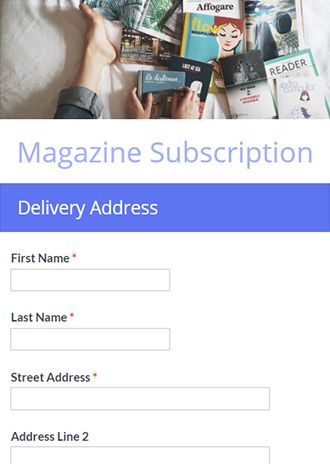 That app that lets you cu. Subscription Form Template Formsite