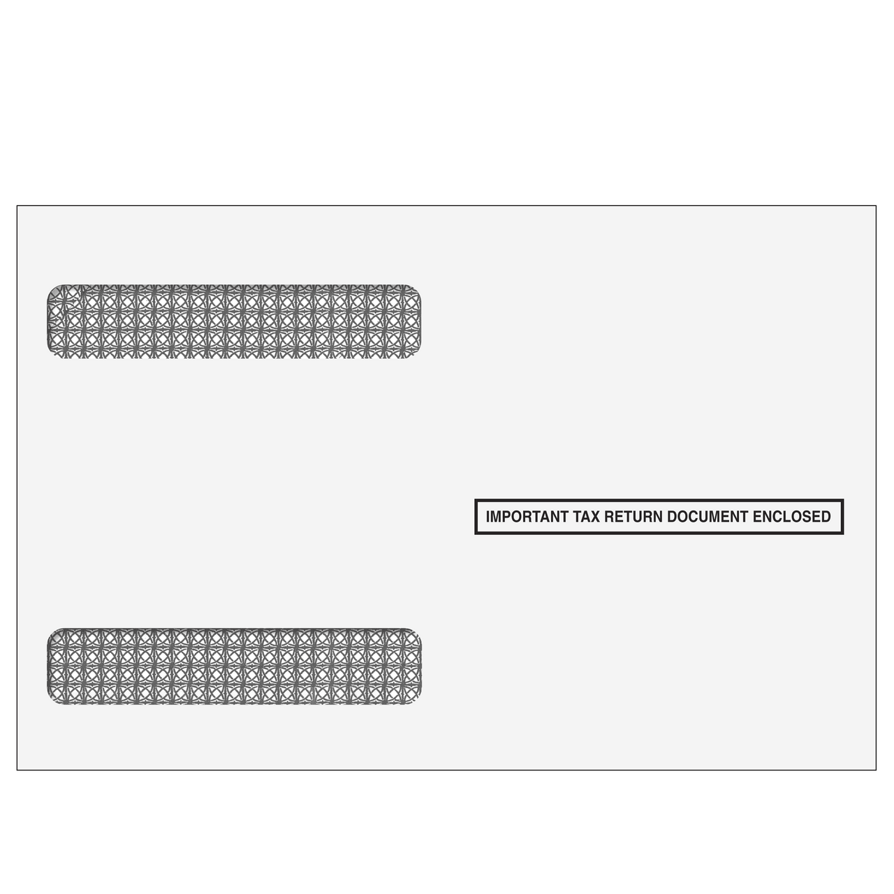 4up W-2 Double Window Envelopes - Horizontal (Moisture Seal)