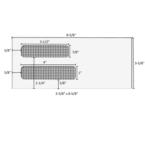 3-5/8" x 8-5/8" - Double Window Envelope - Moisture Seal - 80604