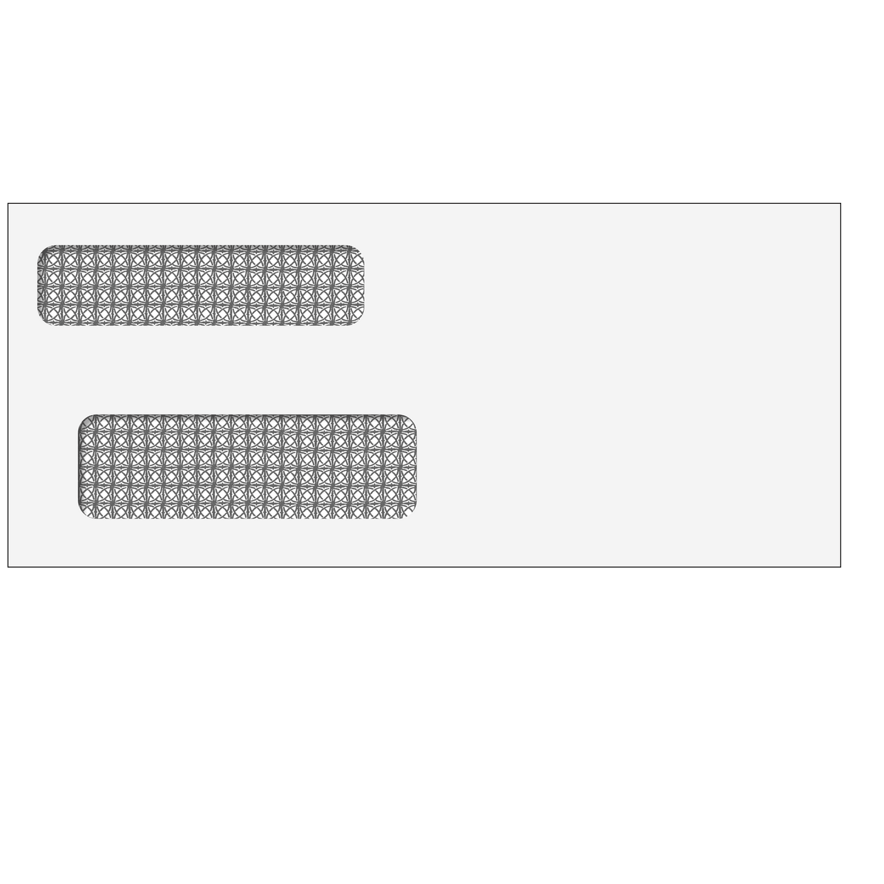 #9 (3-7/8" x 8-7/8") Double Window Envelope - Moisture Seal - 80714