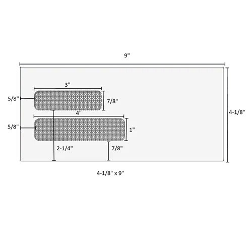 4-1/8" x 9" - Double Window Envelope - Moisture Seal - E1501