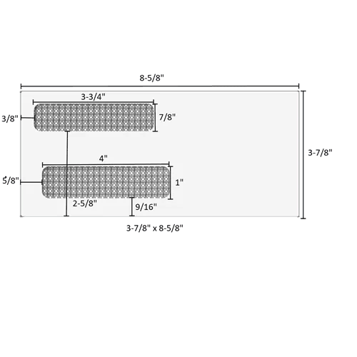 3-7/8" x 8-5/8" - Double Window Envelope - Moisture Seal - E9156414