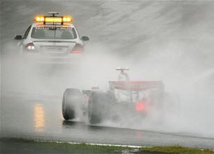Set Up For Wet Track