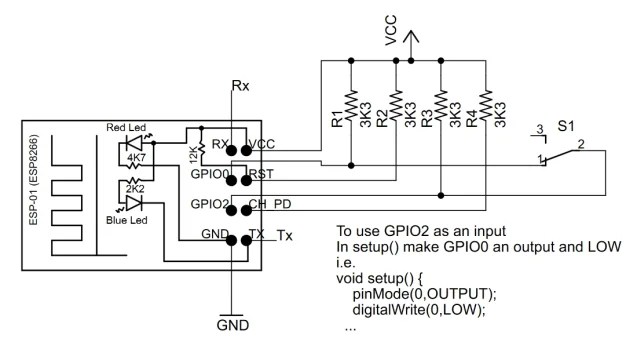 Using Esp8266 Gpio0 Gpio2 Gpio15 Pins