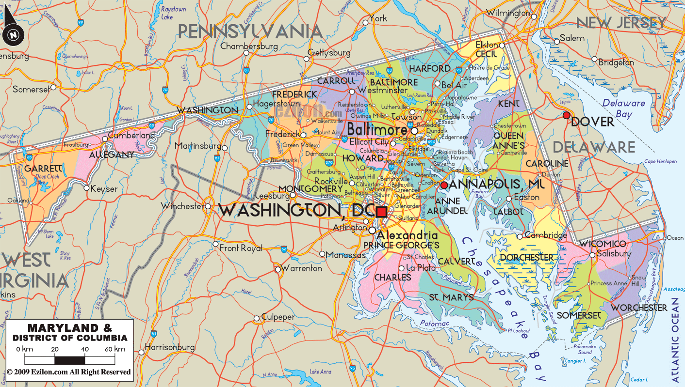 Maryland Map Fotolip Maryland Map 6 