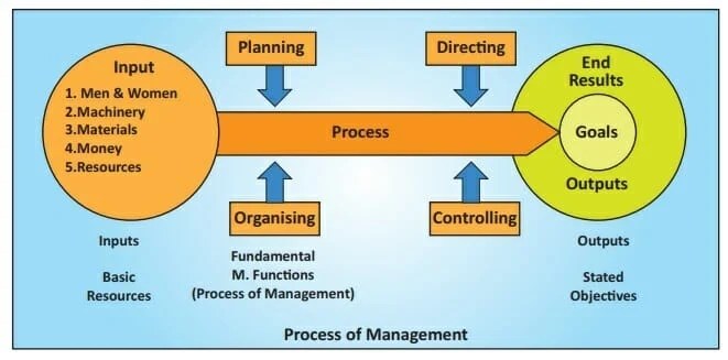 5 elements of management process