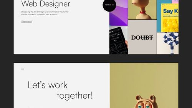 Developer Portfolio Website Templates.