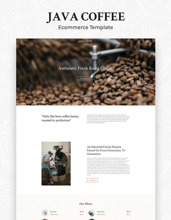 Coffee Website Templates - Dark Backgrounds - Gorgeous Ultra HD Collection