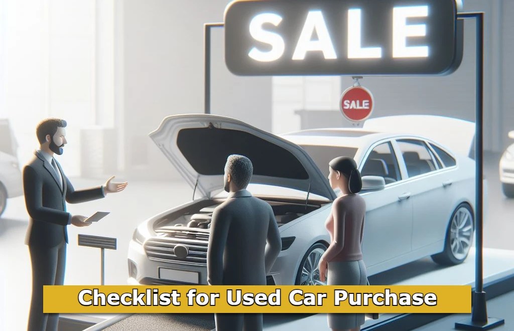 Checklist for Used Car Purchase
