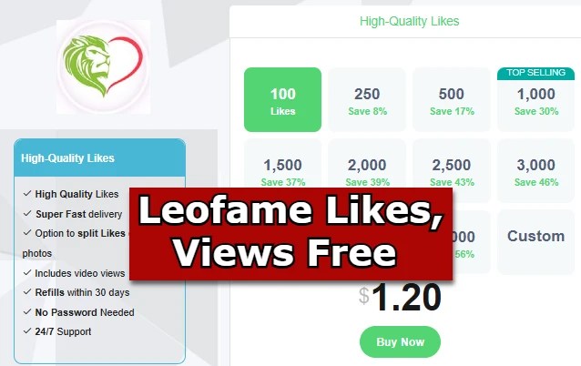 Leofame Likes, Views Free