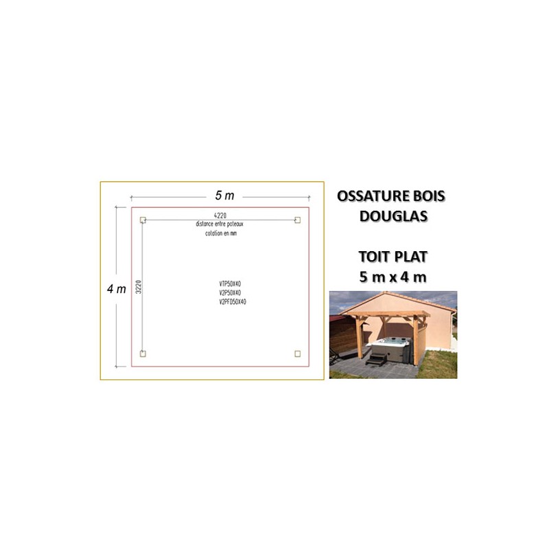 Ossature Bois Douglas Charpente Toit Plat Prix Usine
