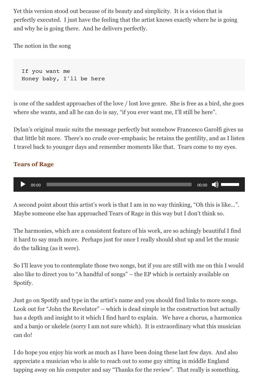 Francesco Garolfi - Untold Dylan 2