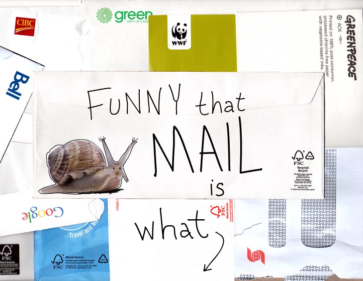 Funny that snail mail is what woke me Funny that snail mail is what woke me photo illustration by Franke James