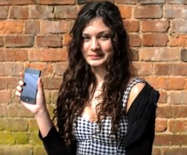 Schoolgirl captures black ring in the sky