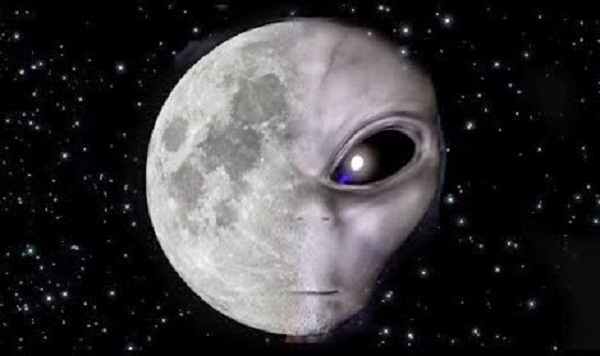Aliens inhabit the moon and watch our every move