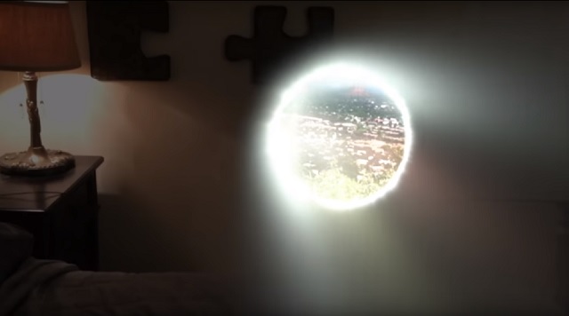 Man opens up portal in his bedroom