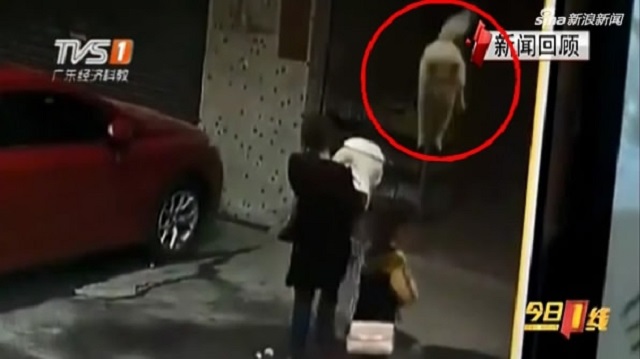 Woman knocked unconscious from falling dog