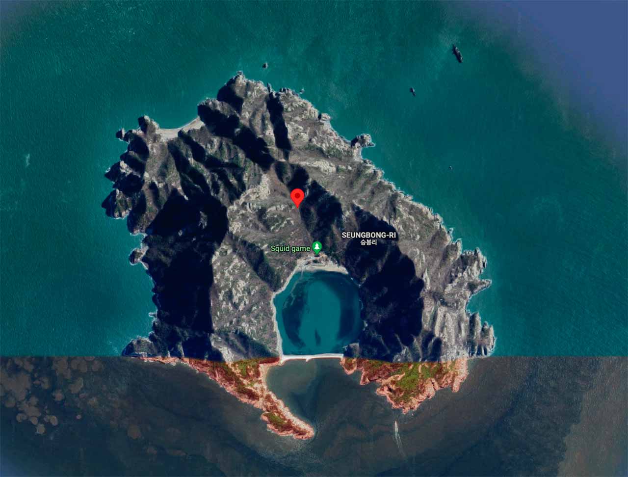 Squid Game Island Real Or Just A Set The Squid Game Google Maps 