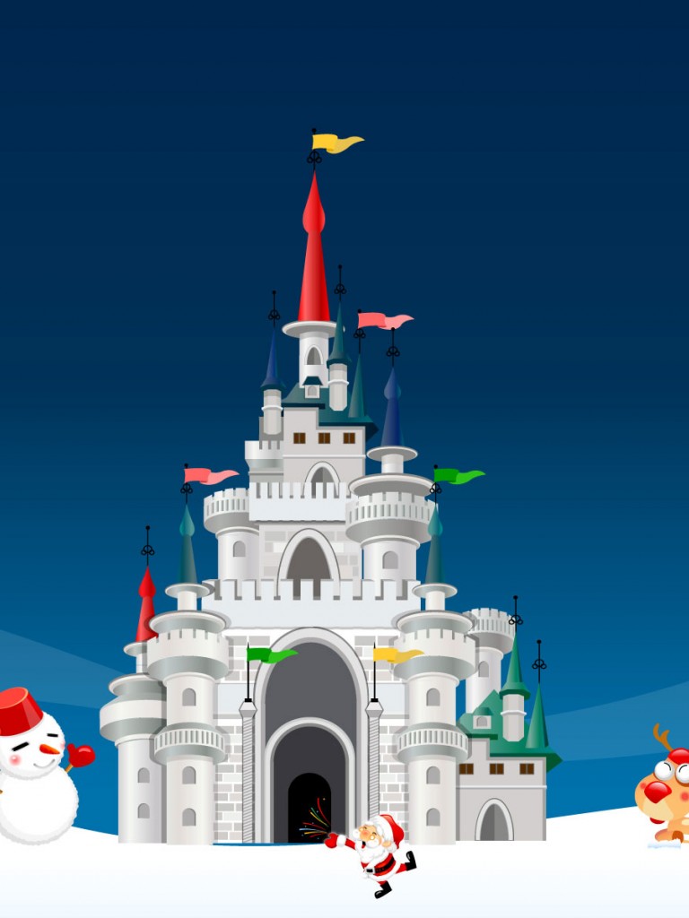 Christmas castle non-retina ipad