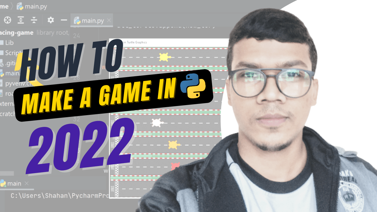 Pygame · very easy to understand · outdated · easy python syntax · does not scale well to large games · great documentation and tutorials · not a complete game engine. Python Game Development How To Make A Turtle Racing Game With Pycharm