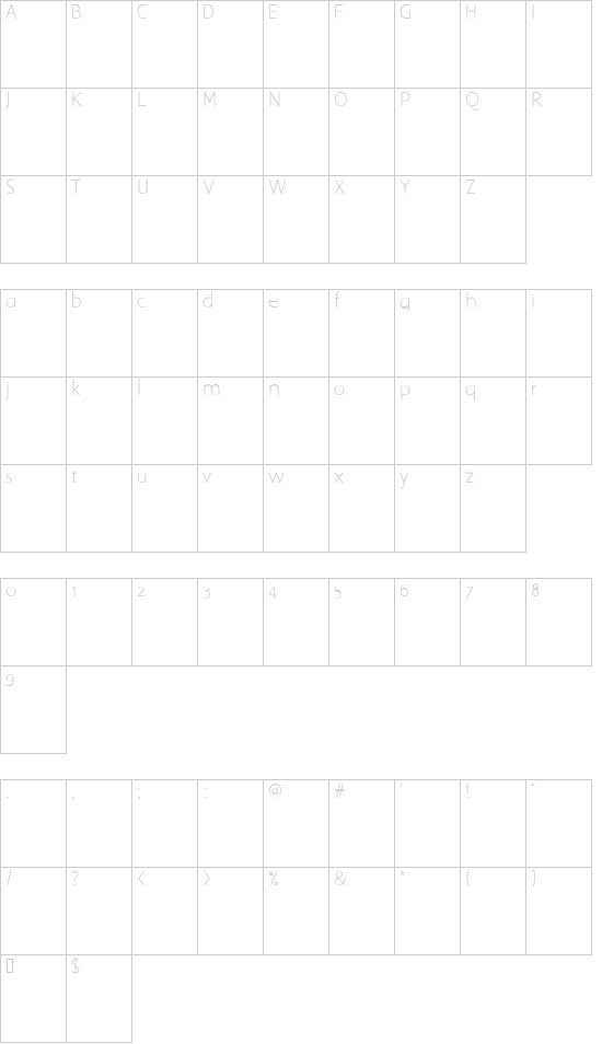 Free font SquareBox preview | Free Fonts Pro