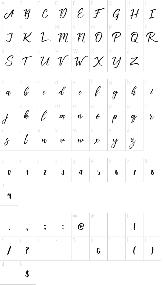 Free font Vincentia preview Free Fonts Pro