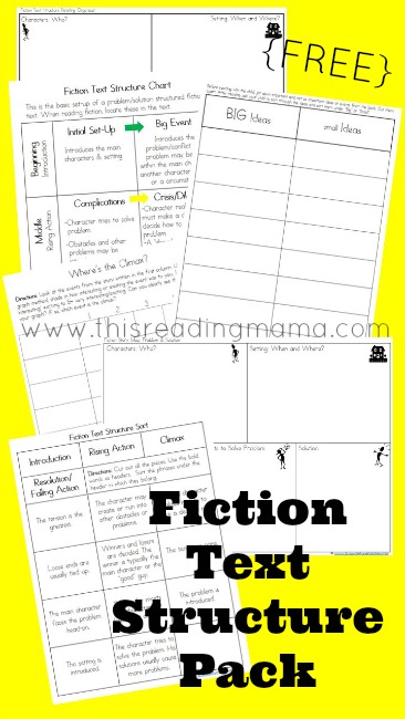 writing free non fiction and fiction text structure worksheets free