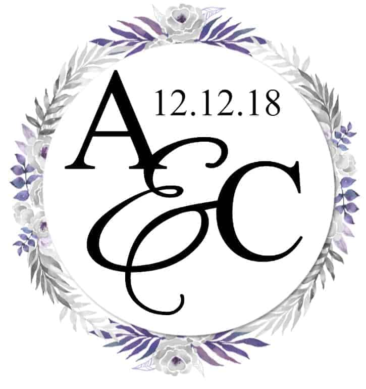 Free custom wedding monogram
