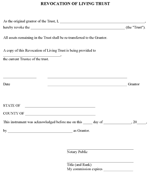 free georgia revocation of living trust form pdf word free printable legal forms