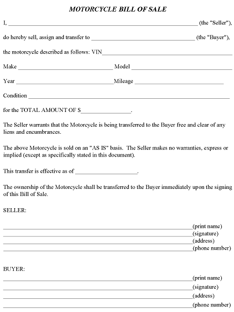 free mississippi motorcycle bill of sale pdf word free printable legal forms