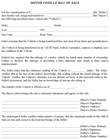 free tennessee motor vehicle bill of sale pdf word free printable legal forms