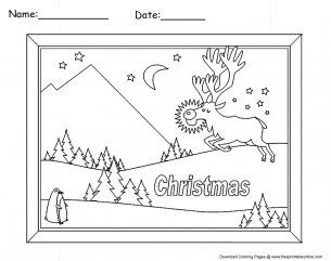 Free, printable coloring pages for adults that are not only fun but extremely relaxing. Christmas Landscape Coloring Pages