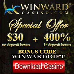 $30 no deposit bonus + 400% FDB