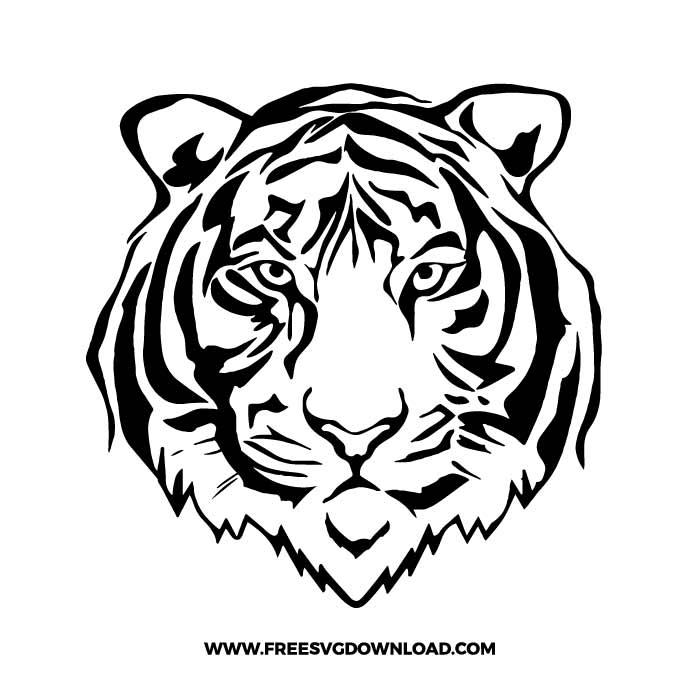Download cute panda face svg, eps, jpg, png, panda bear clipart (423794) today! Tiger Face Svg Png Free Cut Files Free Svg Download Camper Svg
