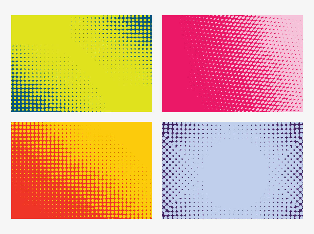 Vector halftone backgrounds vector art & graphics