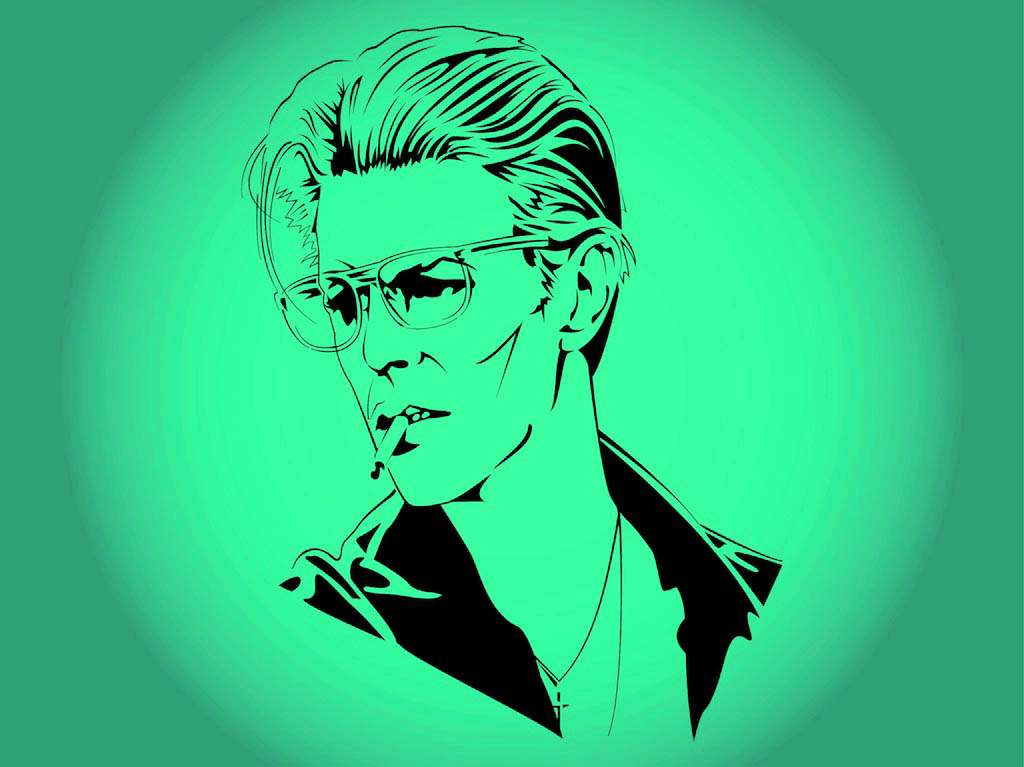 Don't sleep in your contacts, even if you use extended wear lenses. David Bowie Vector Vector Art & Graphics | freevector.com