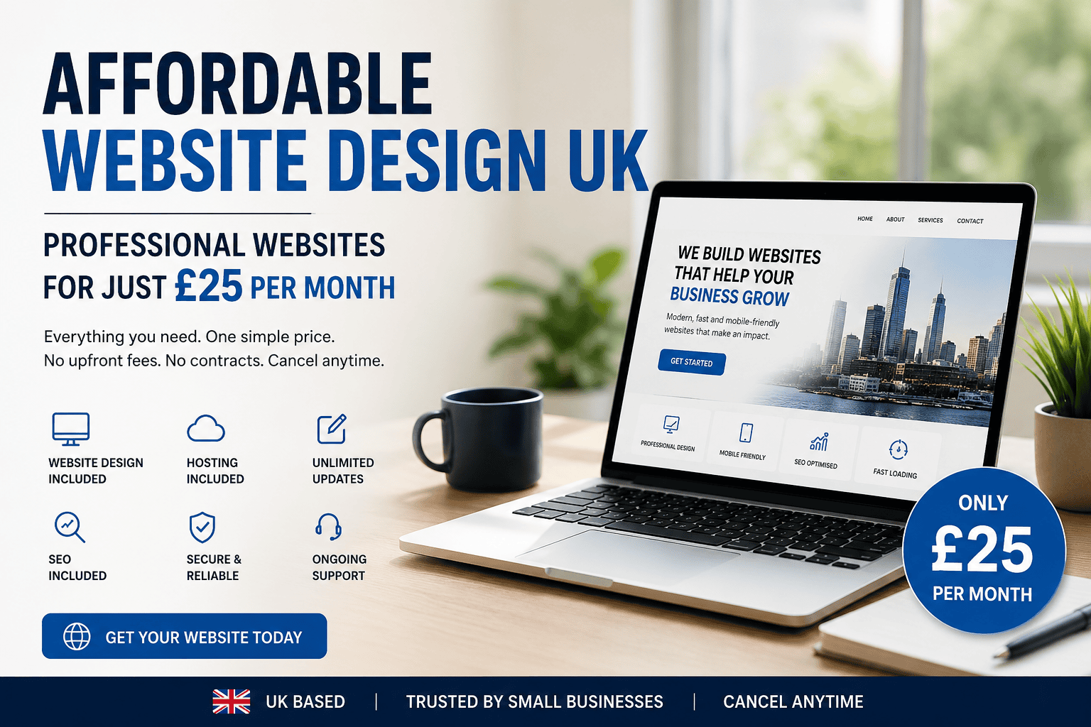 Affordable website design uk