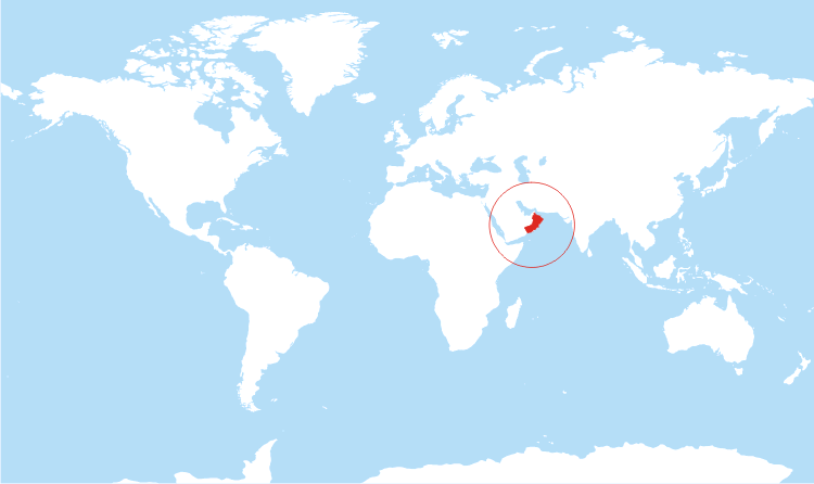 Oman World Map Map Of Oman Location 
