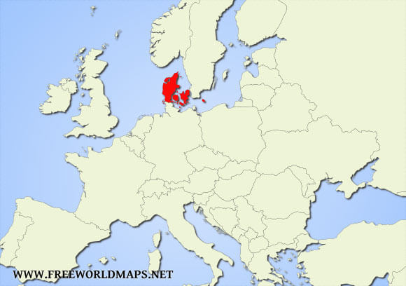 Where Is Denmark Located On The World Map Denmark Location 