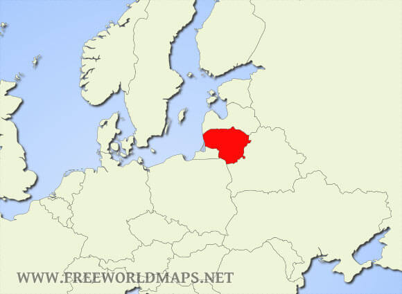 Where Is Lithuania Located On The World Map Lithuania Location 