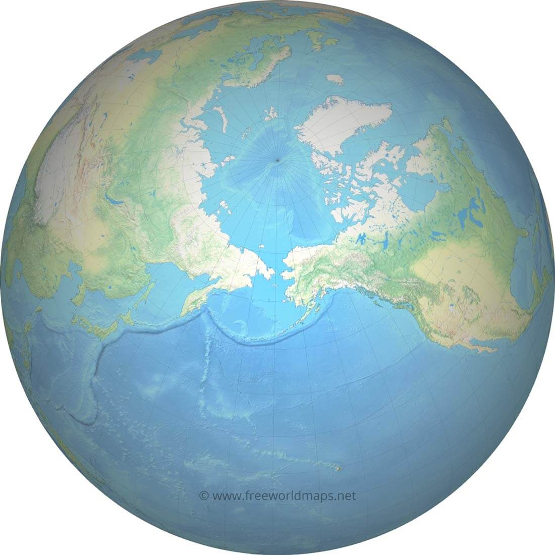 Bering Strait Map Bering Strait Globe Map 
