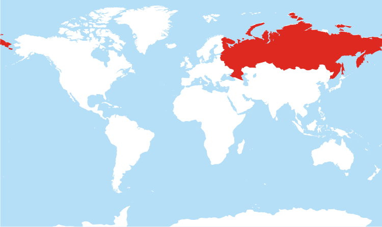 Where Is Russia Located On The World Map Location 