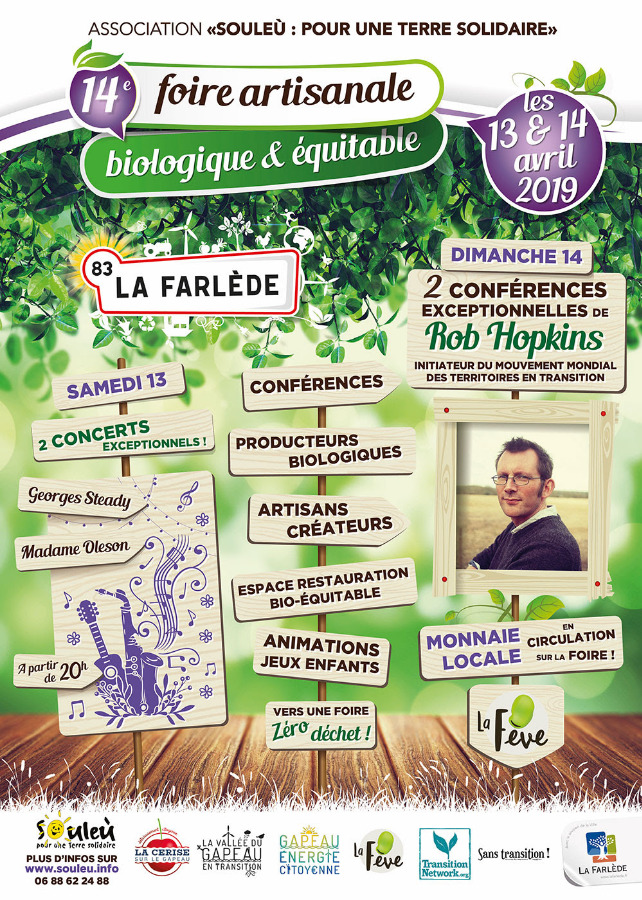 14e Edition De La Foire Bio De La Farlede Rob Hopkins Aux Rencontres Souleu Du 13 04 2019 Au 14 04 2019 La Farlede Frequence Sud Fr