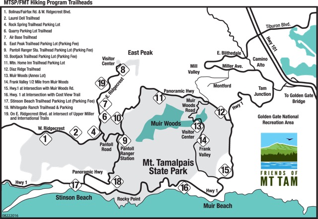 Mt Tam Maps And Directions FMT T Map 