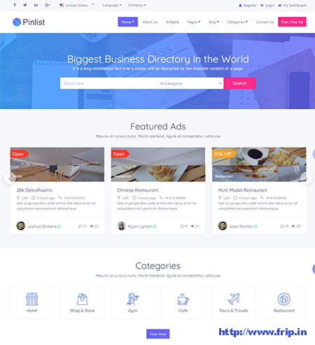 30 Best Directory Website Templates 2020 Frip In